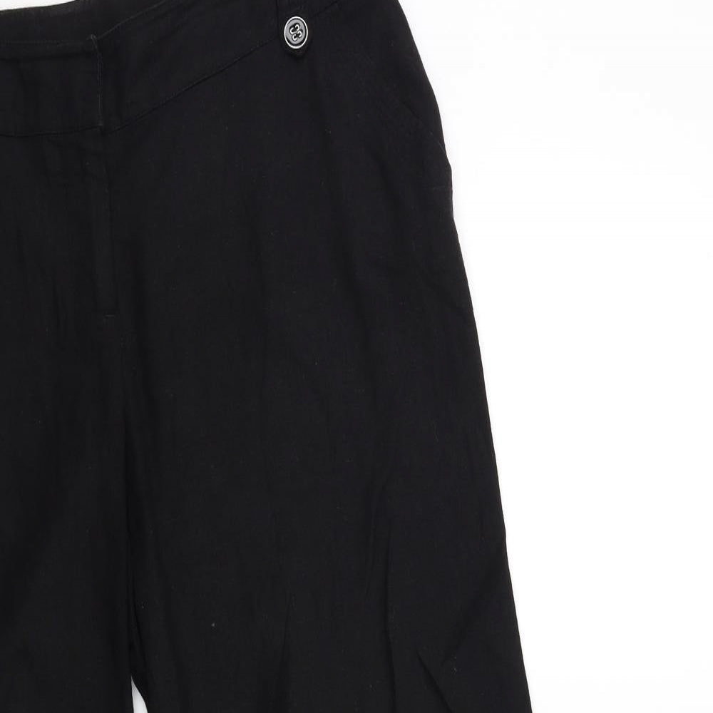 Wallis Womens Black   Trousers  Size 14 L28 in