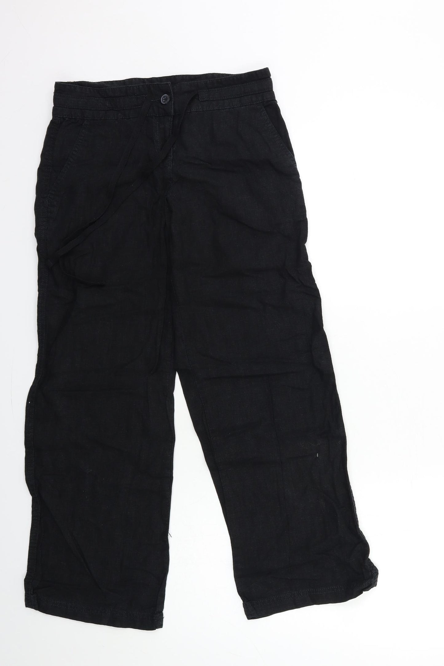NEXT Womens Black   Trousers  Size 6 L27 in