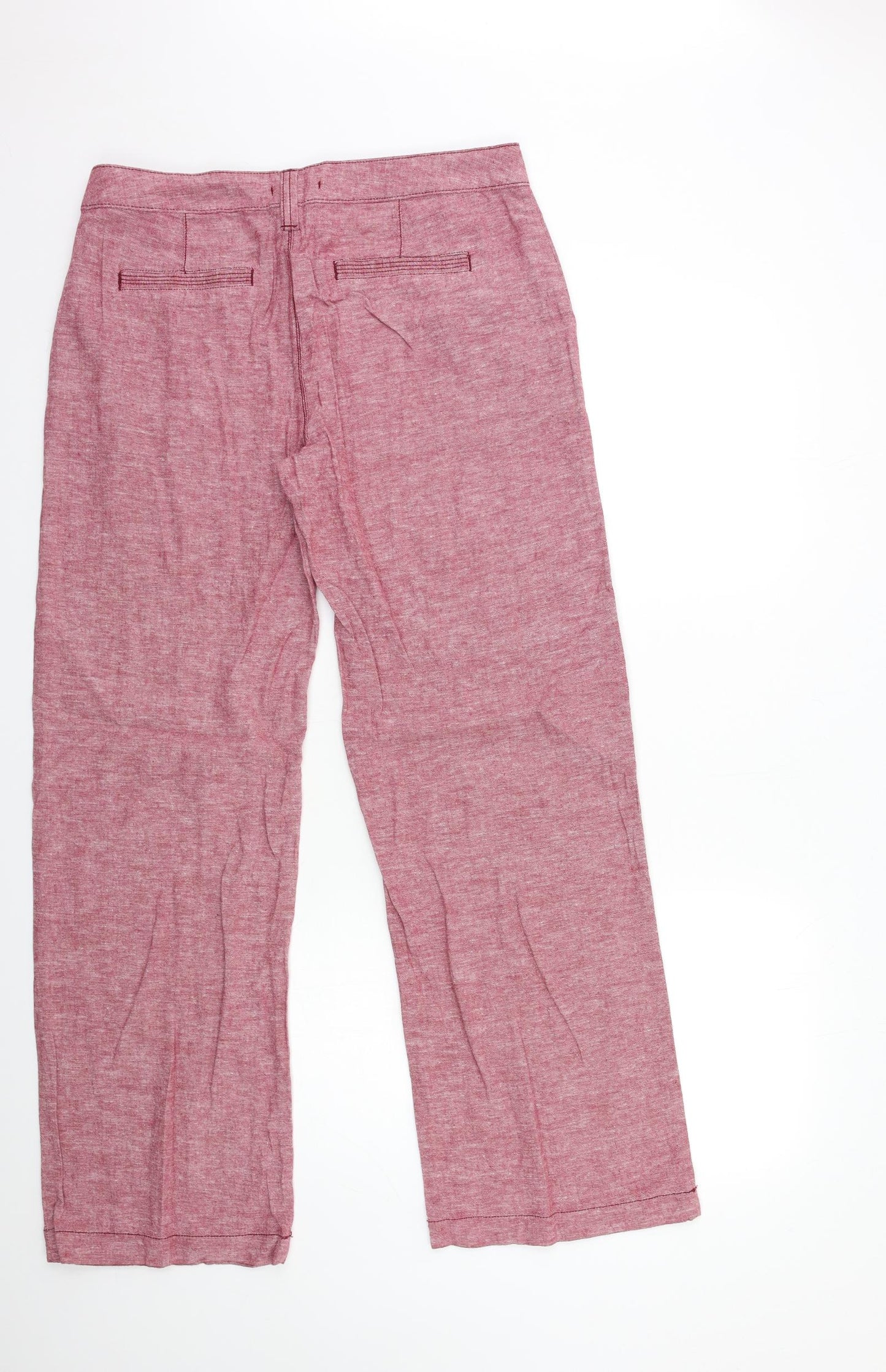 TU Womens Red   Trousers  Size 12 L30 in