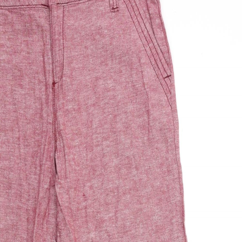 TU Womens Red   Trousers  Size 12 L30 in