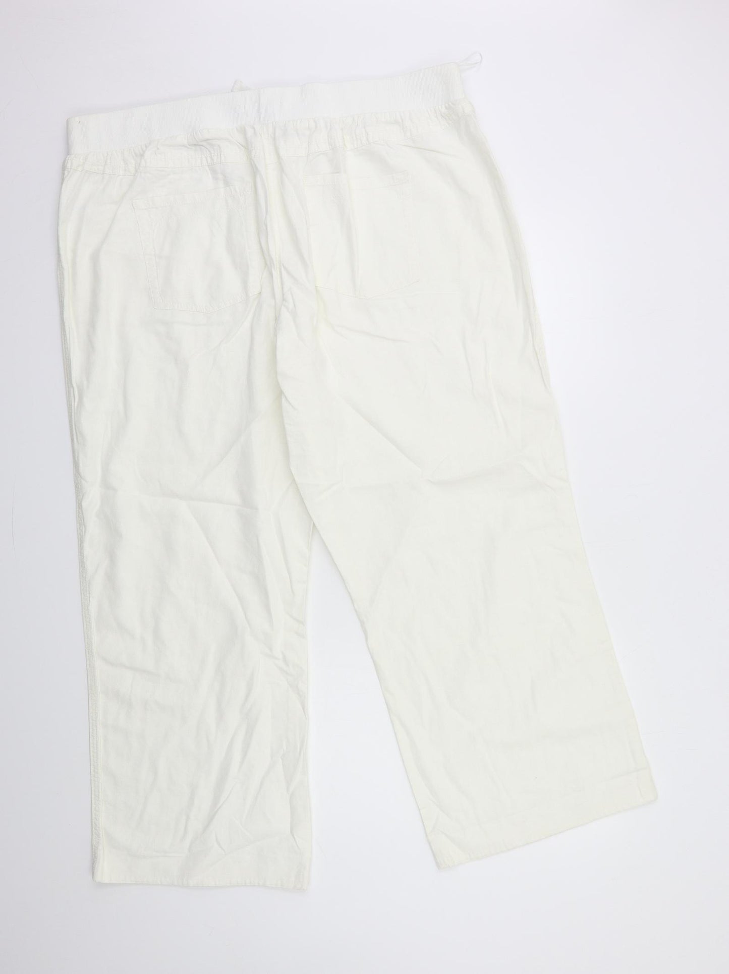 George Womens White   Trousers  Size 22 L29 in