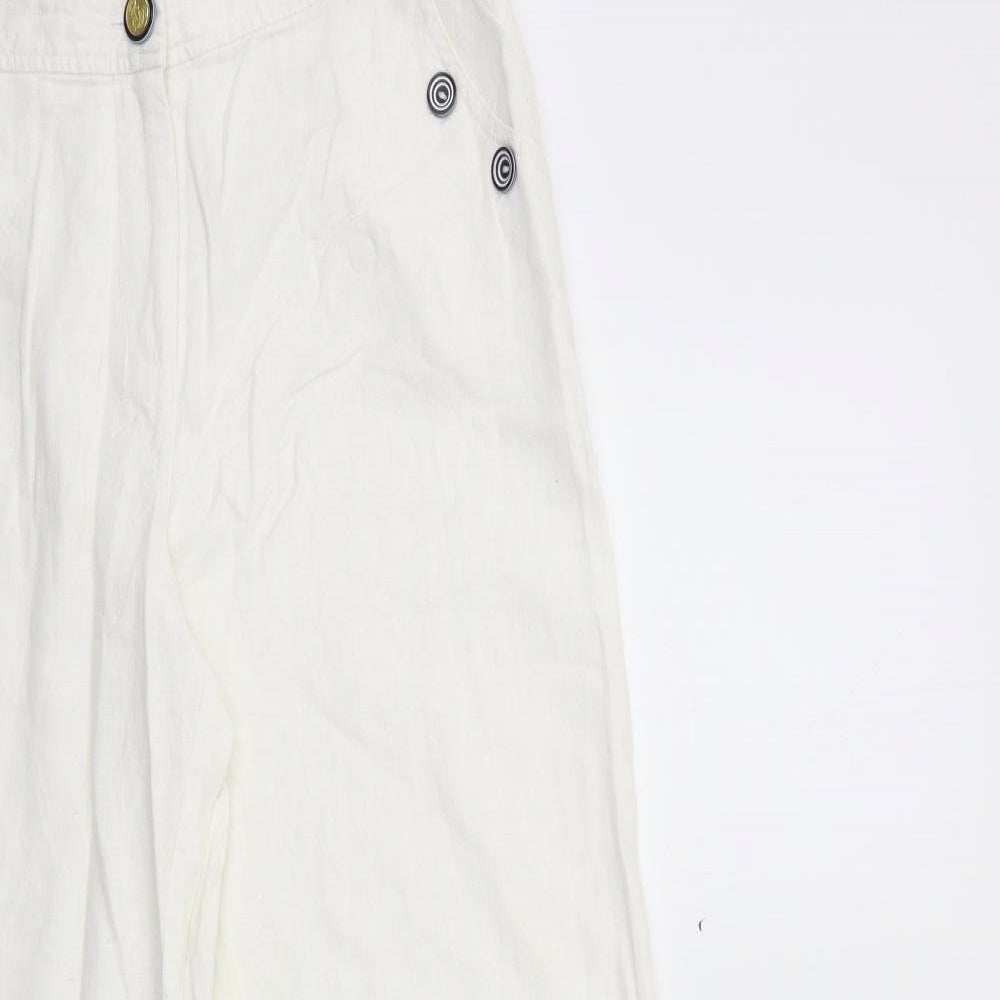 happit Womens White   Trousers  Size 12 L30 in