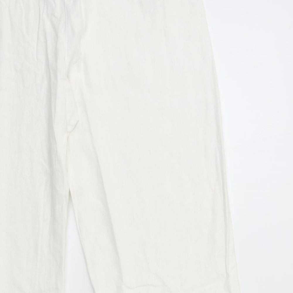 happit Womens White   Trousers  Size 12 L30 in