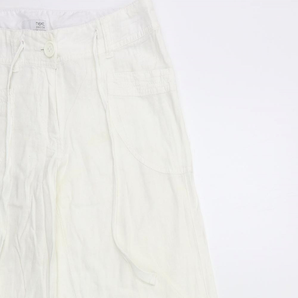 NEXT Womens White   Trousers  Size 12 L28 in