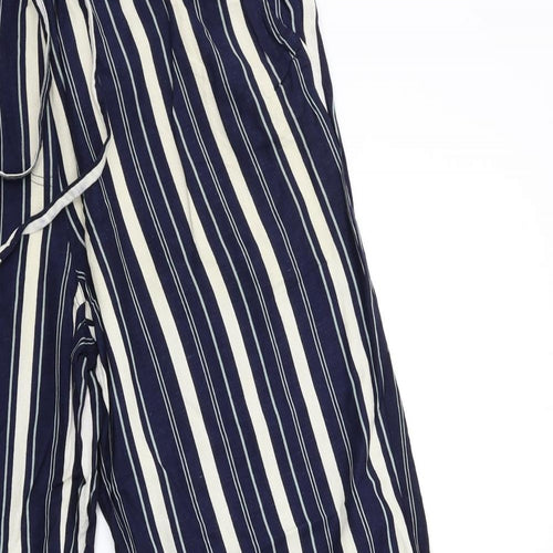 Anthology Womens Blue Striped  Trousers  Size 12 L26 in
