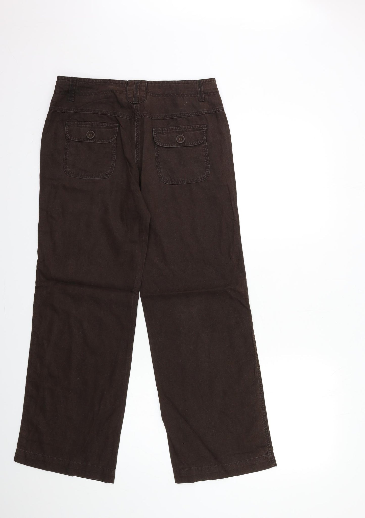 TU Womens Brown   Trousers  Size 10 L28 in