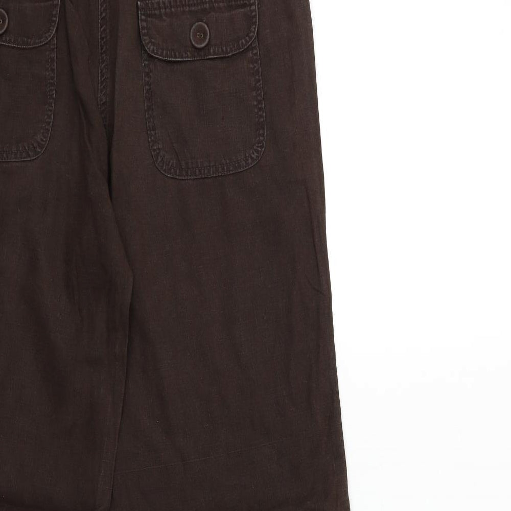 TU Womens Brown   Trousers  Size 10 L28 in