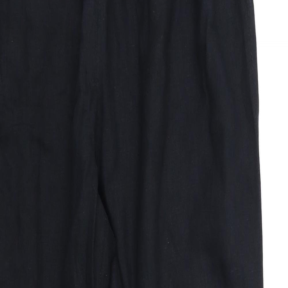 H&M Womens Black   Trousers  Size 10 L25 in