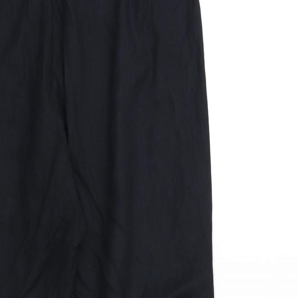 H&M Womens Black   Trousers  Size 10 L25 in