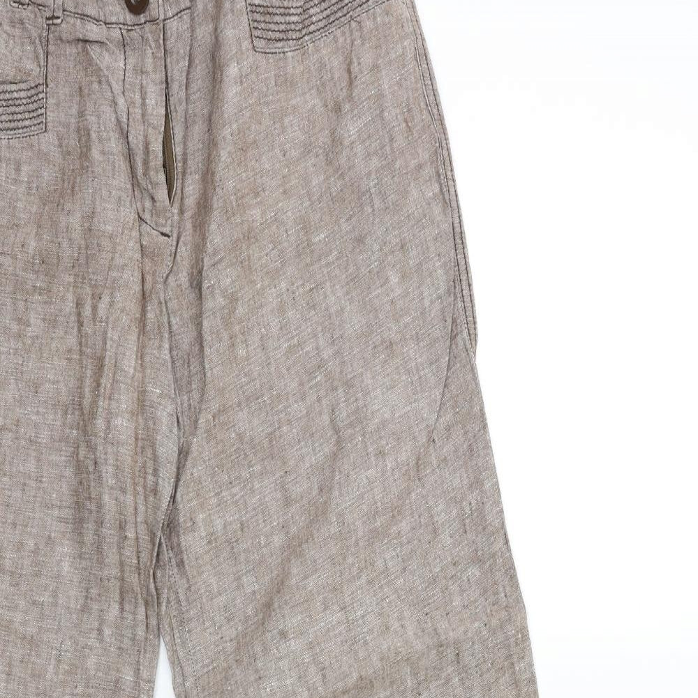 Debenhams Womens Brown   Trousers  Size 12 L31 in
