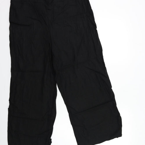 Evans Womens Black   Trousers  Size 24 L27 in