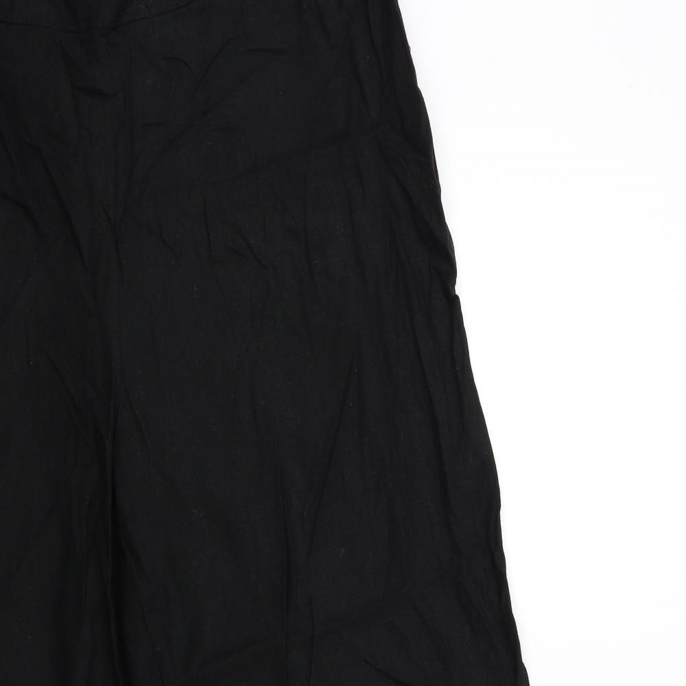 Evans Womens Black   Trousers  Size 24 L27 in