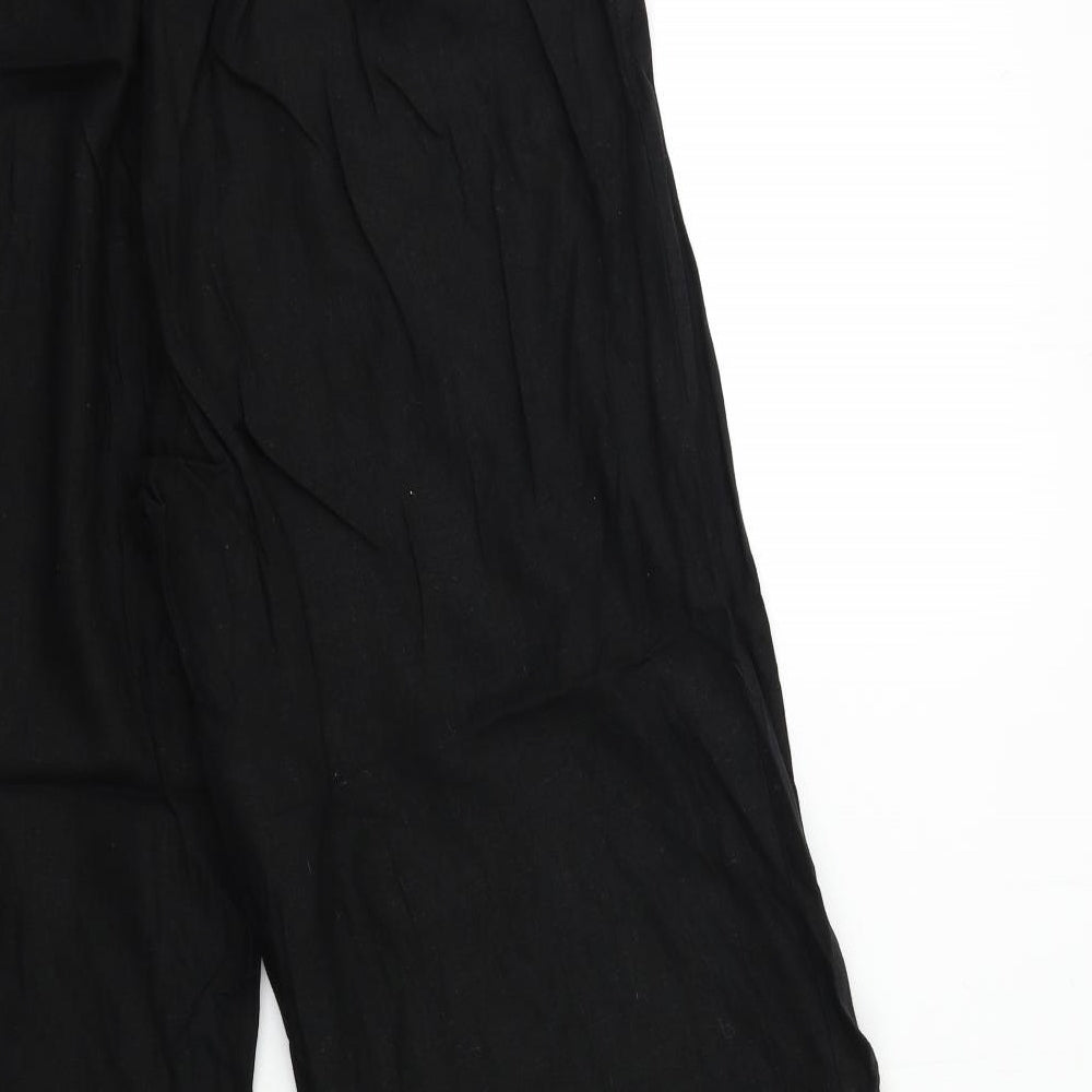 Evans Womens Black   Trousers  Size 24 L27 in