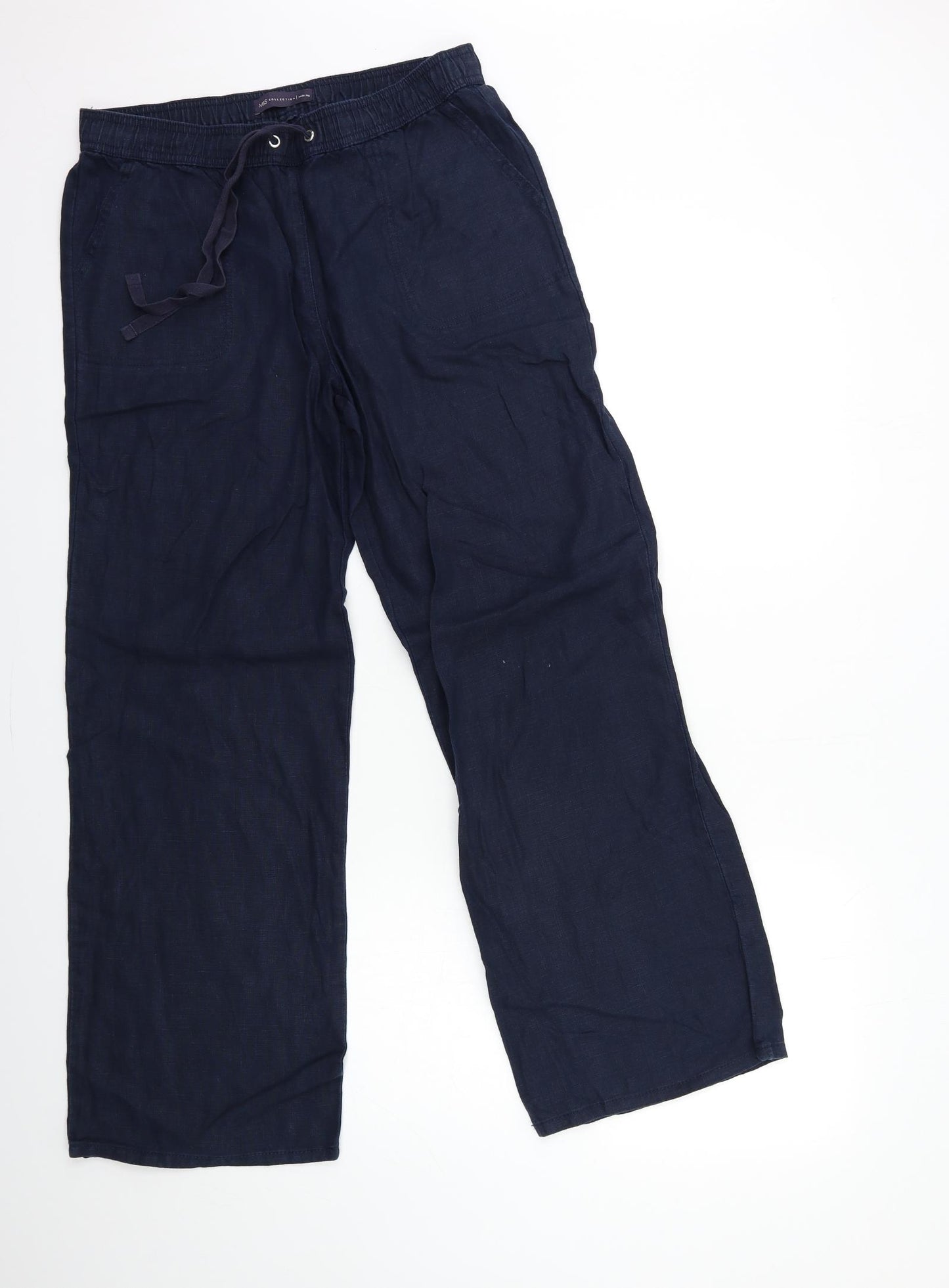 Marks and Spencer Womens Blue   Trousers  Size 12 L30 in