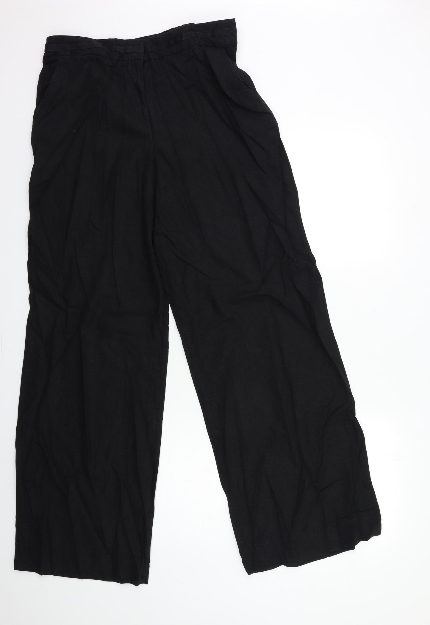 Marks and Spencer Womens Black   Trousers  Size 14 L31 in