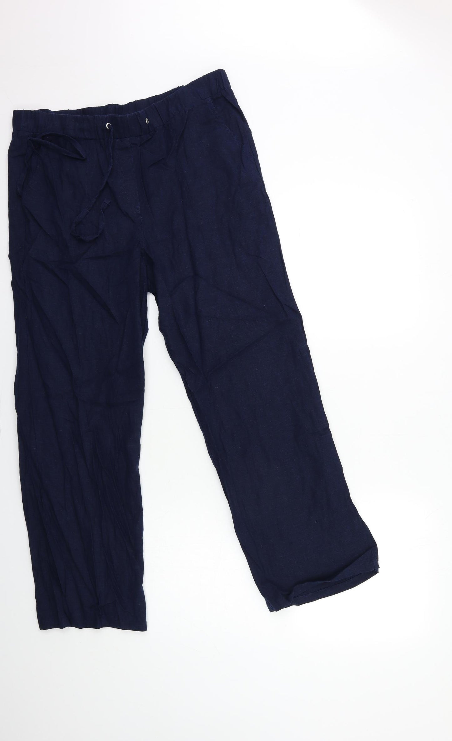 Cotton Traders Womens Blue   Trousers  Size 14 L28 in