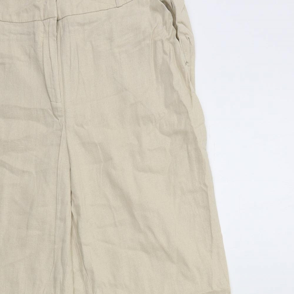 Bonmarché Womens Beige   Trousers  Size 14 L27 in