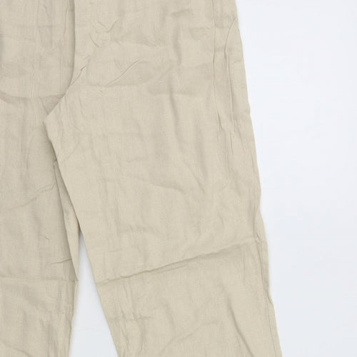 Bonmarché Womens Beige   Trousers  Size 14 L27 in