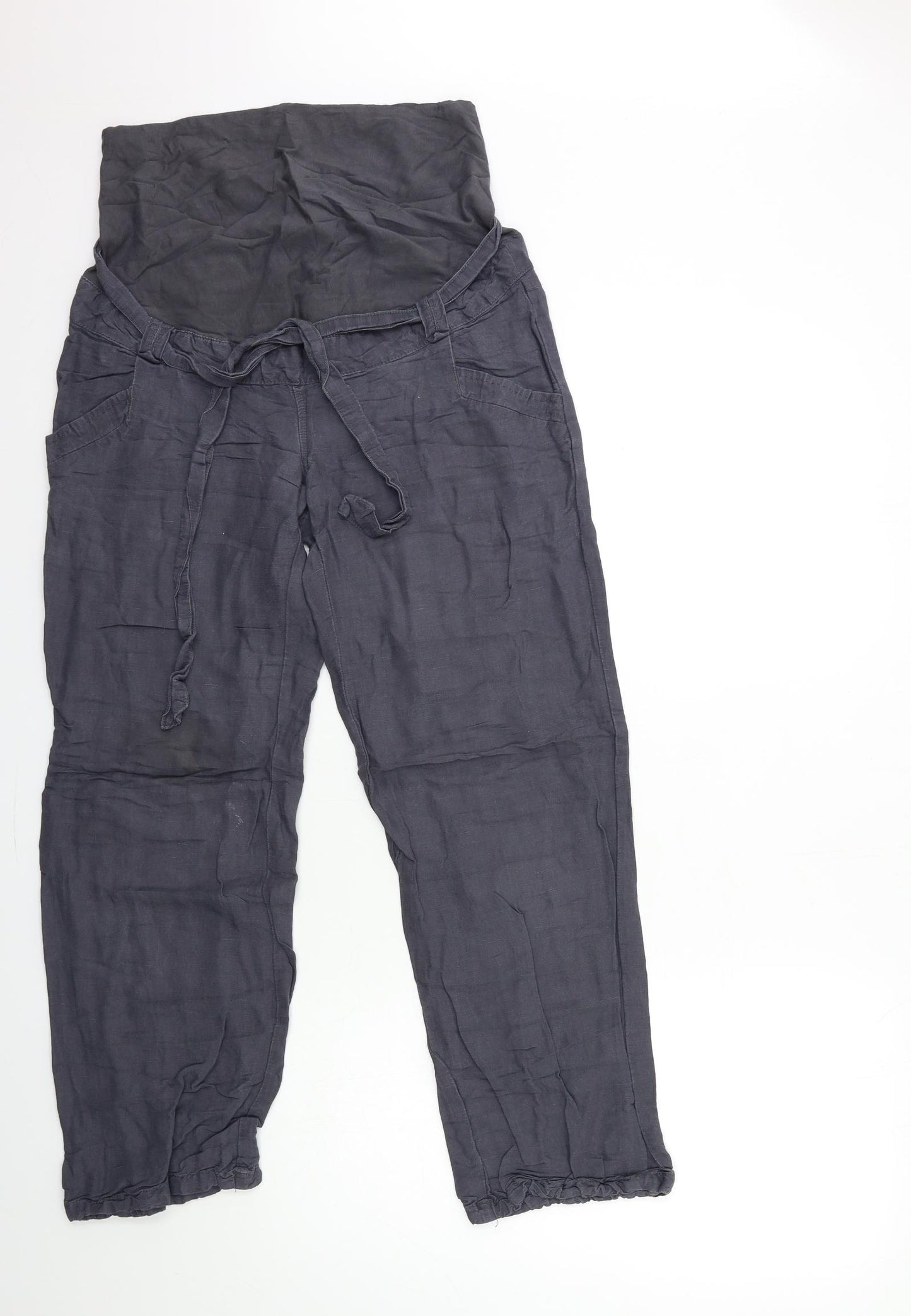 H&M Womens Grey   Trousers  Size 10 L28 in