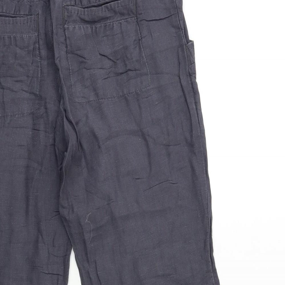 H&M Womens Grey   Trousers  Size 10 L28 in