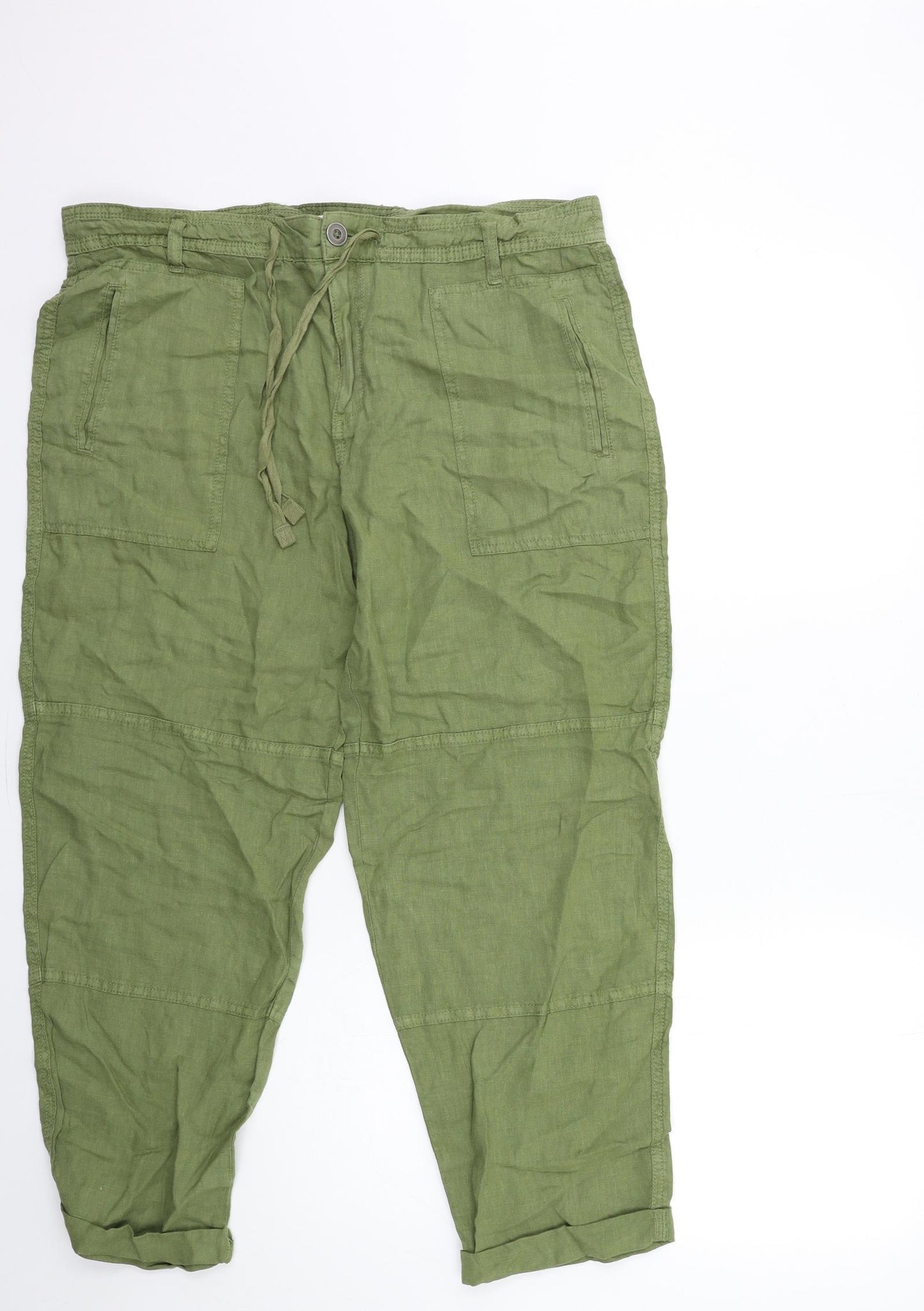 F&F Womens Green   Trousers  Size 16 L20 in