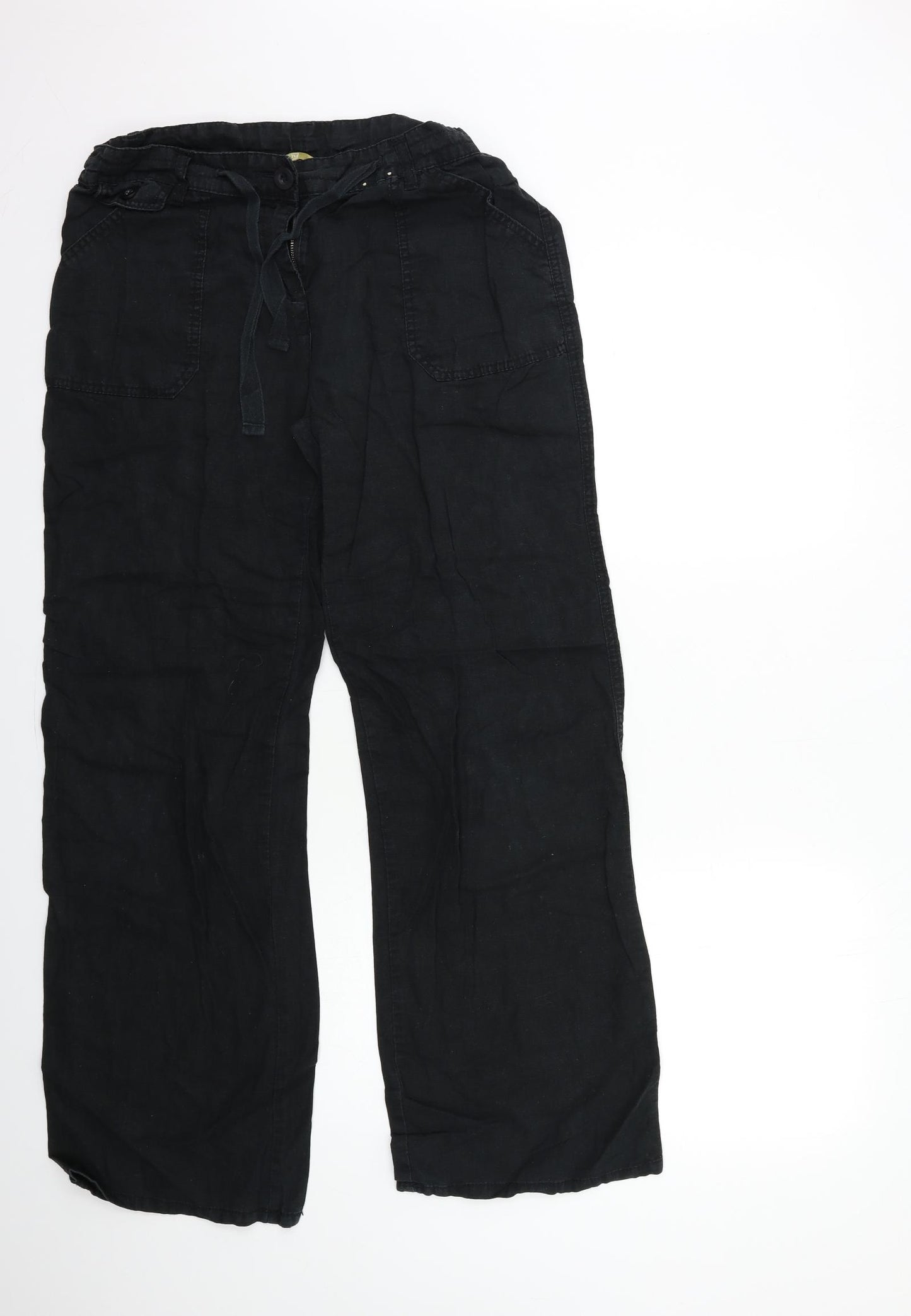 TU Womens Black   Trousers  Size 14 L31 in