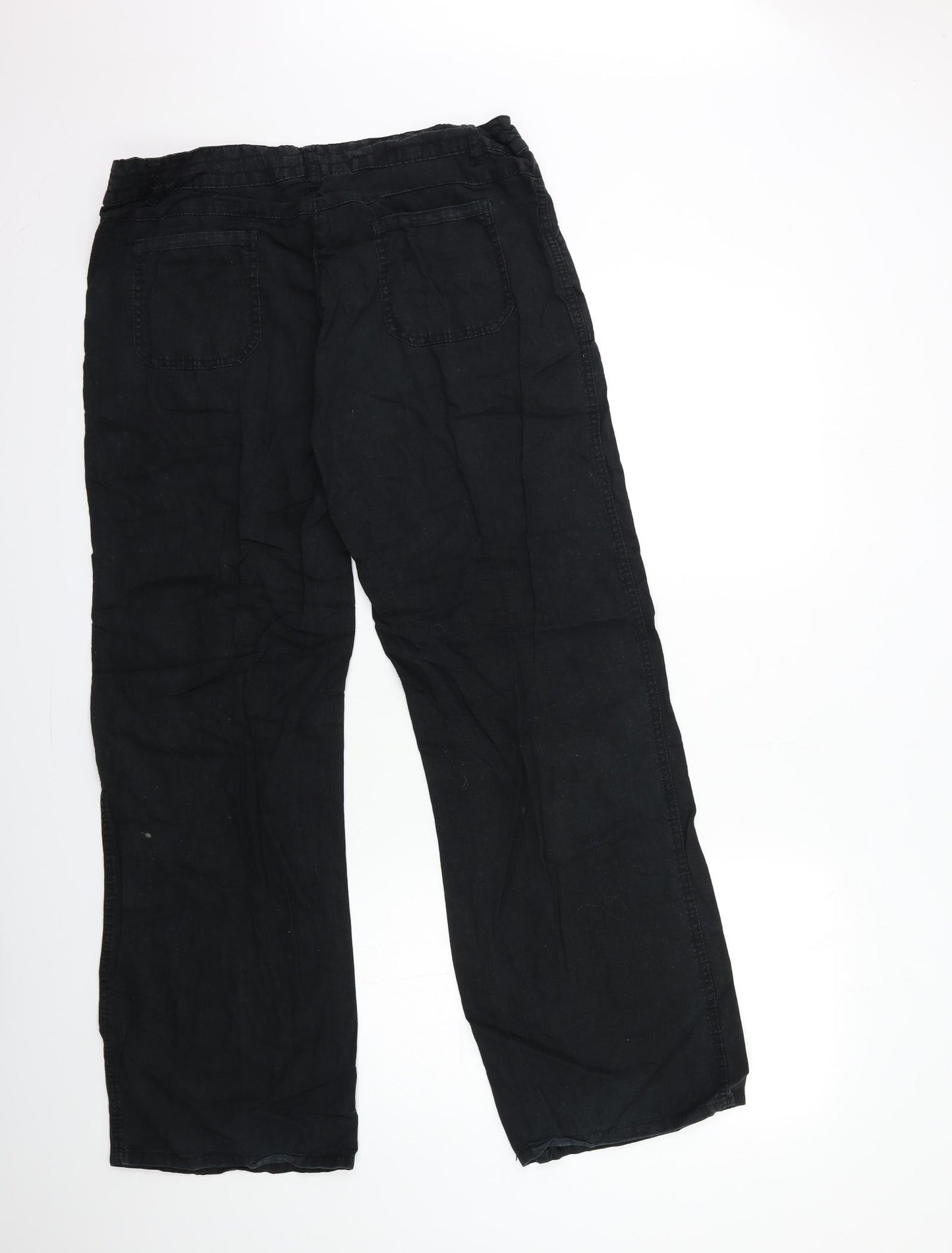 TU Womens Black   Trousers  Size 14 L31 in