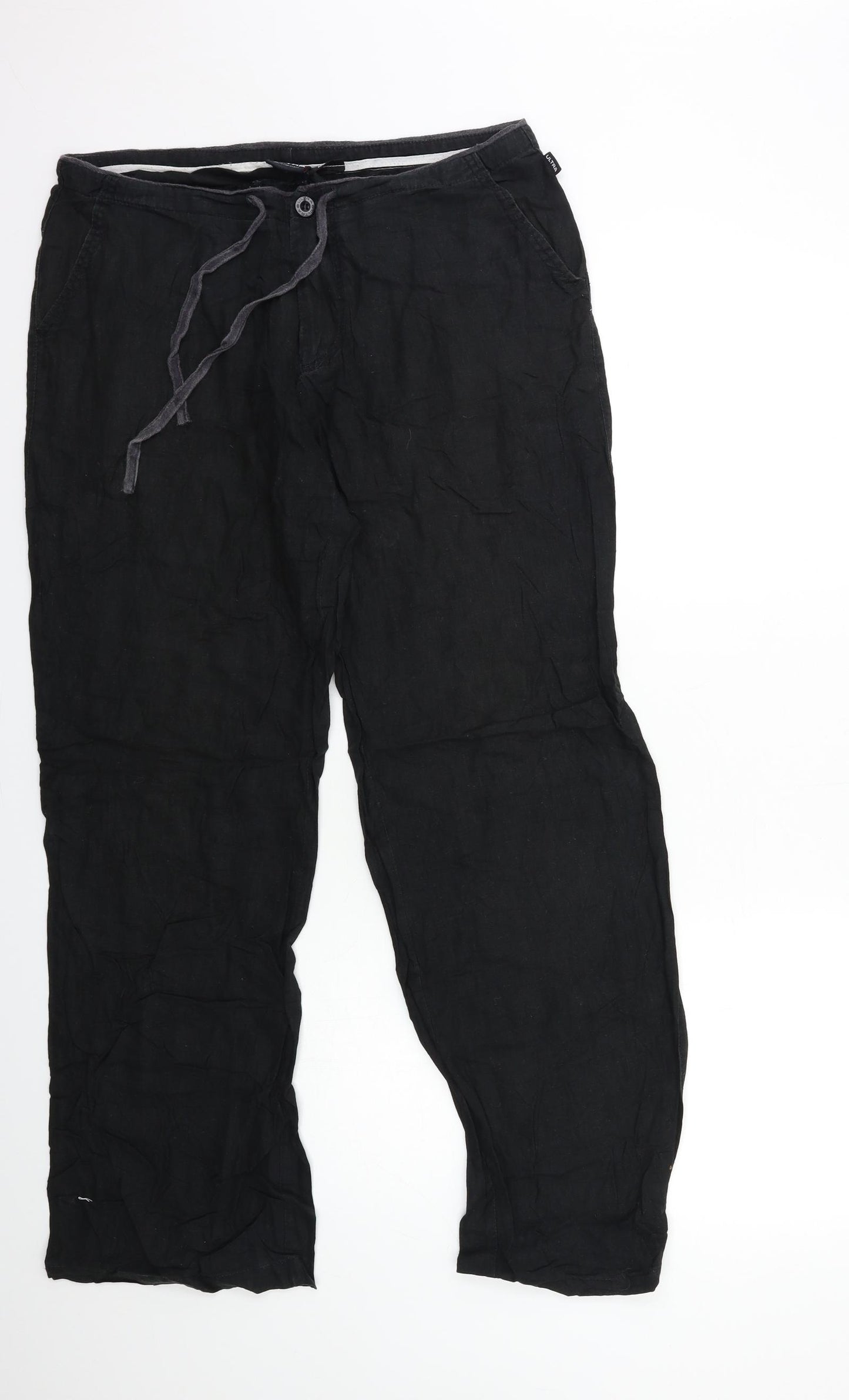 Ultra Mens Black   Trousers  Size M L30 in