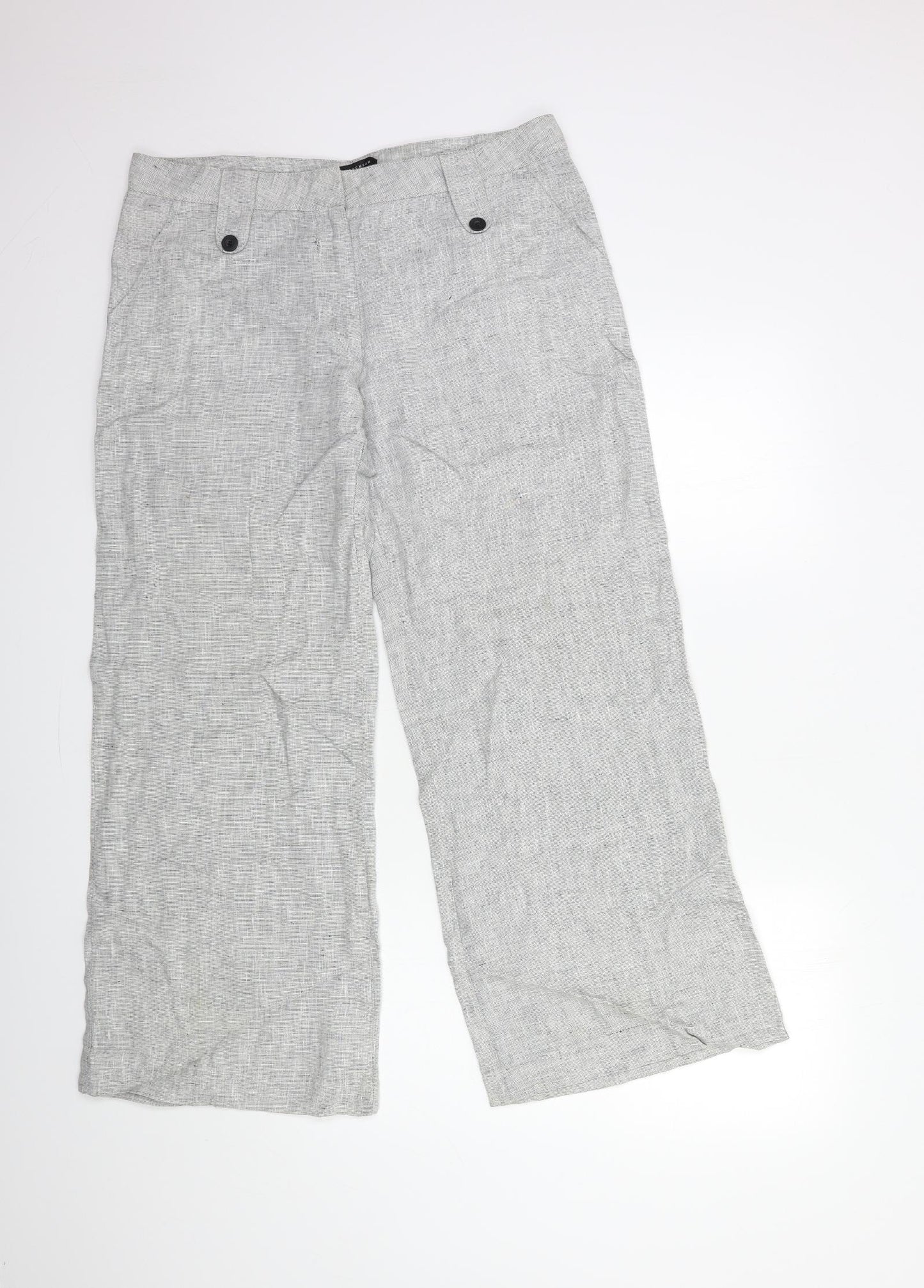 Betty Jackson Womens Grey   Trousers  Size 14 L29 in