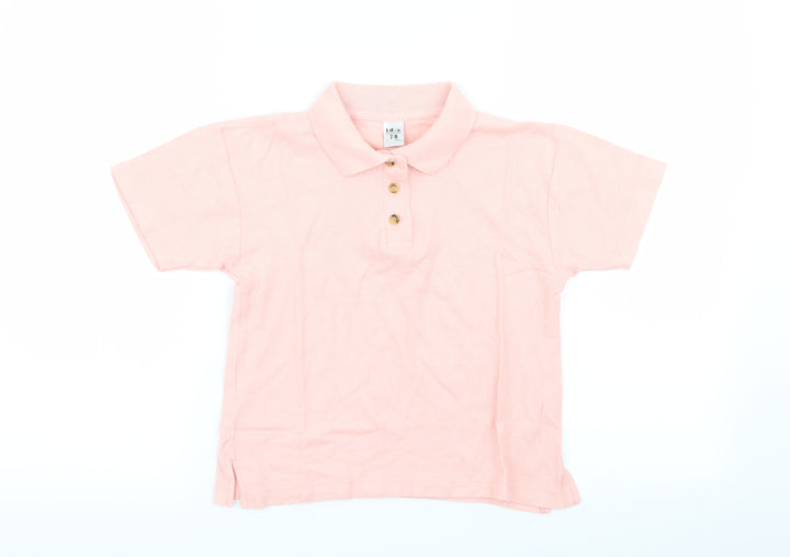 IDX Boys Pink Basic Polo Size 7-8 Years