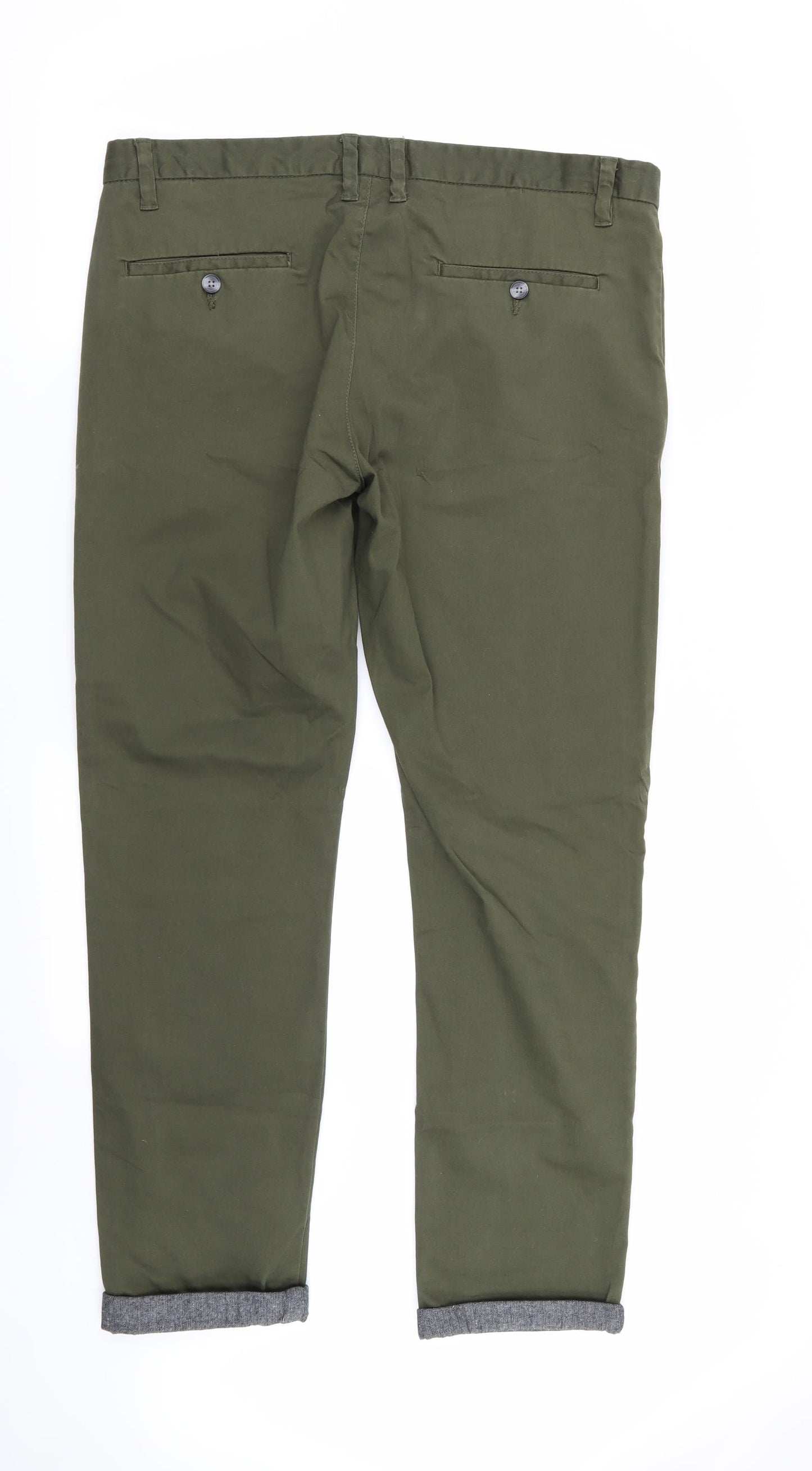 Primark Mens Green   Chino Trousers Size 36 in L32 in