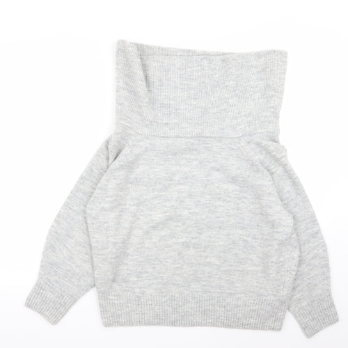 H&M Womens Grey   Pullover Jumper Size XS