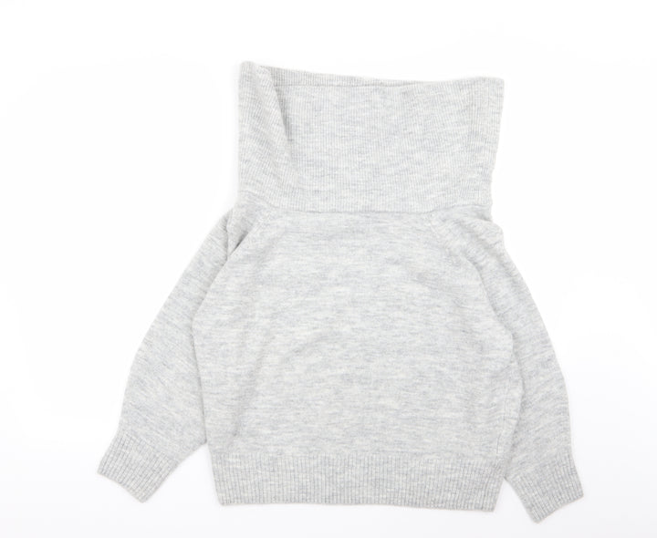 H&M Womens Grey   Pullover Jumper Size XS