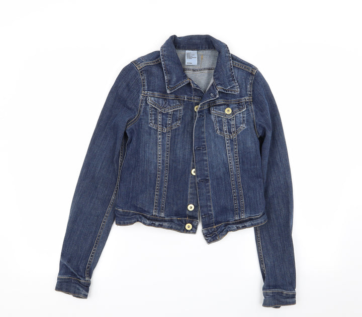 H&M Womens Blue Jacket Size 6