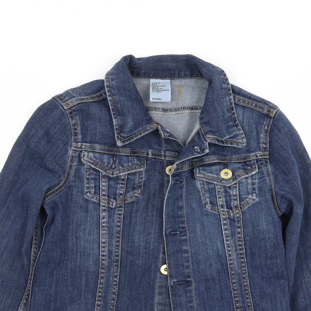 H&M Womens Blue   Jacket  Size 6