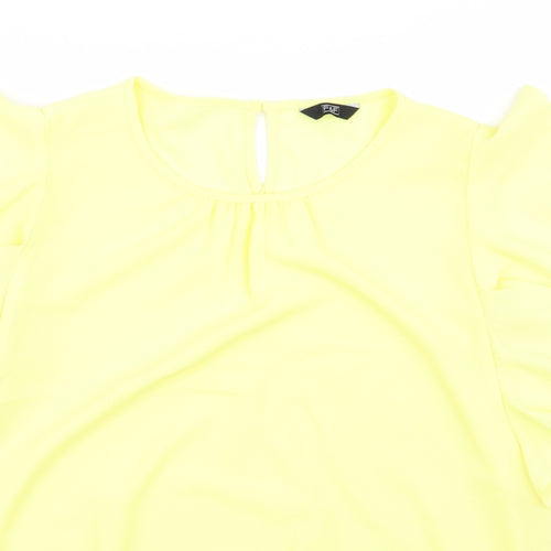 F&F Womens Yellow   Basic Blouse Size 16