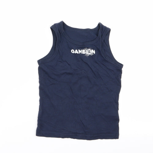Primark Boys Blue   Basic Tank Size 5-6 Years