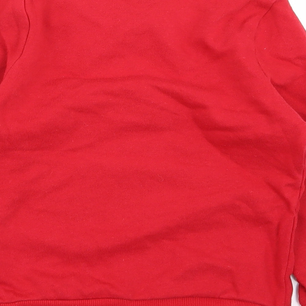Avon Girls Red   Pullover Jumper Size 7-8 Years  - christmas