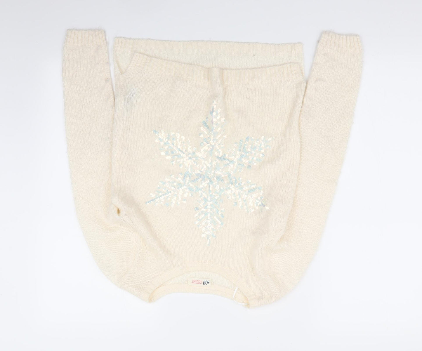 H&M Girls Beige   Pullover Jumper Size 11-12 Years