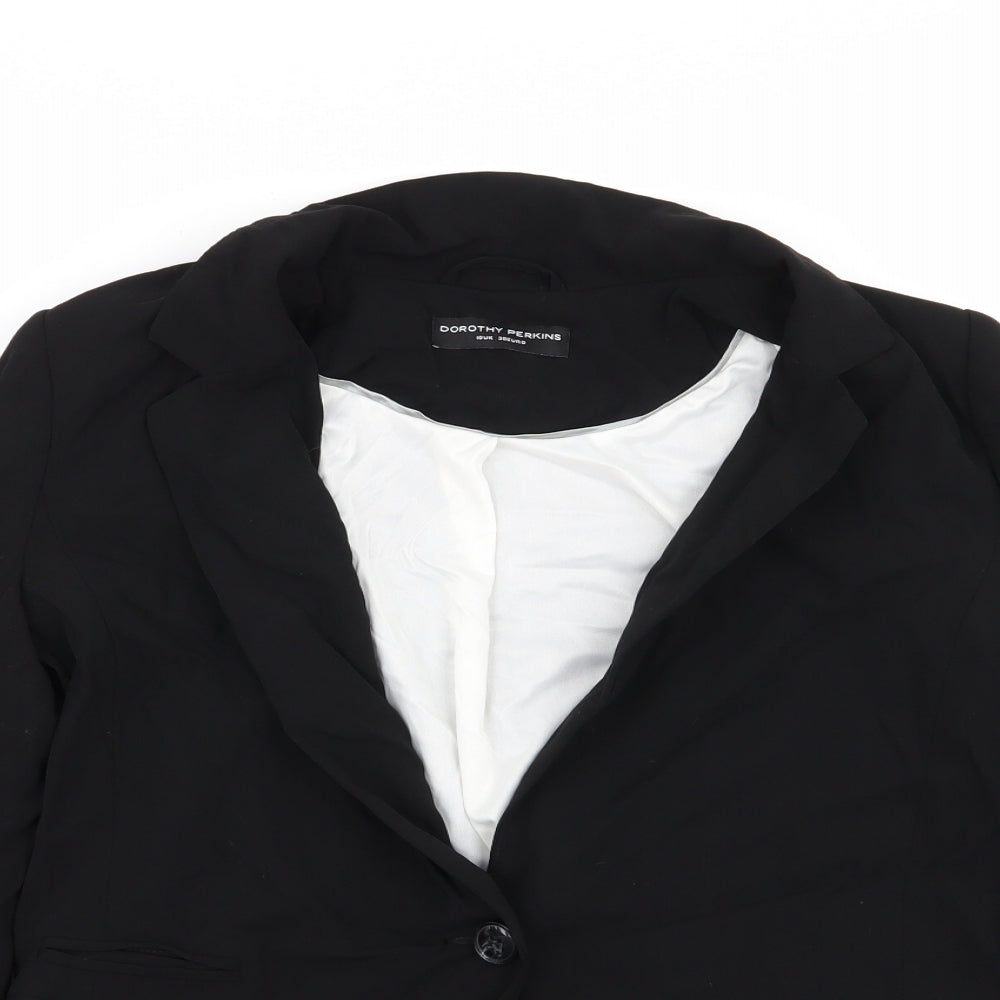 Dorothy Perkins Womens Black   Jacket Blazer Size 10