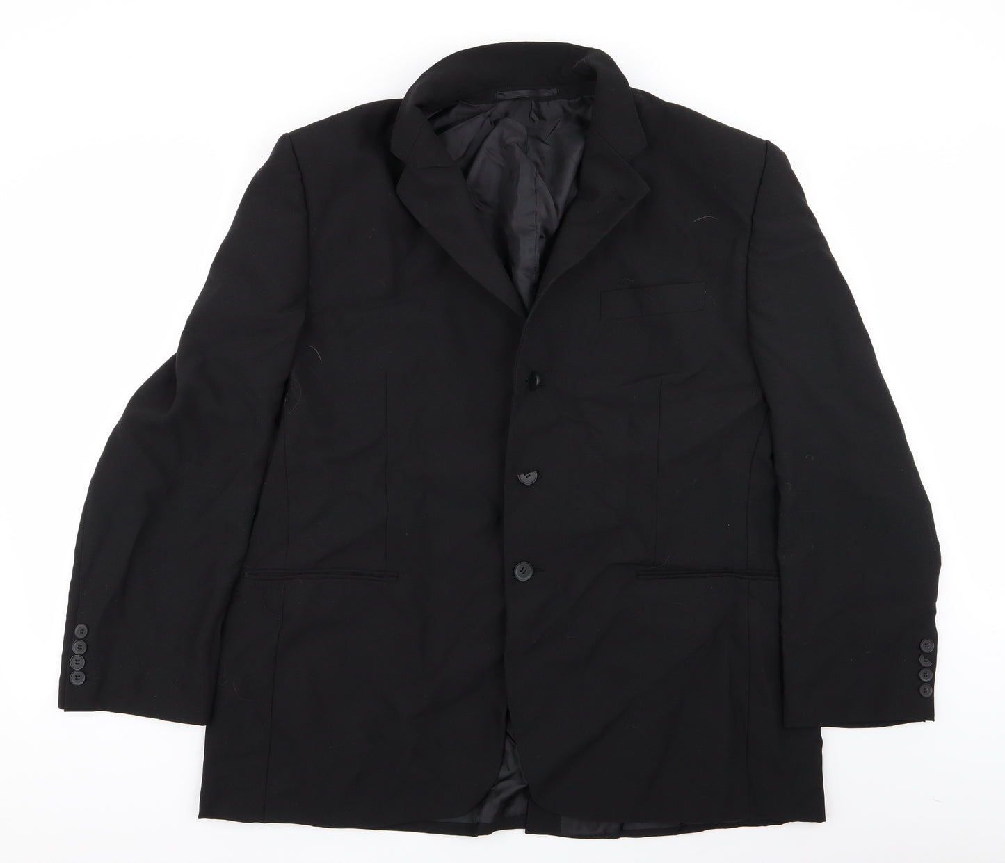 Asda George Mens Black   Jacket Blazer Size 46