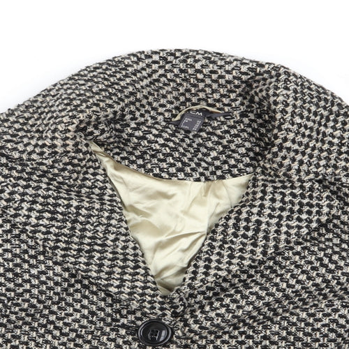 TCM Womens Multicoloured Check  Jacket Coat Size 12