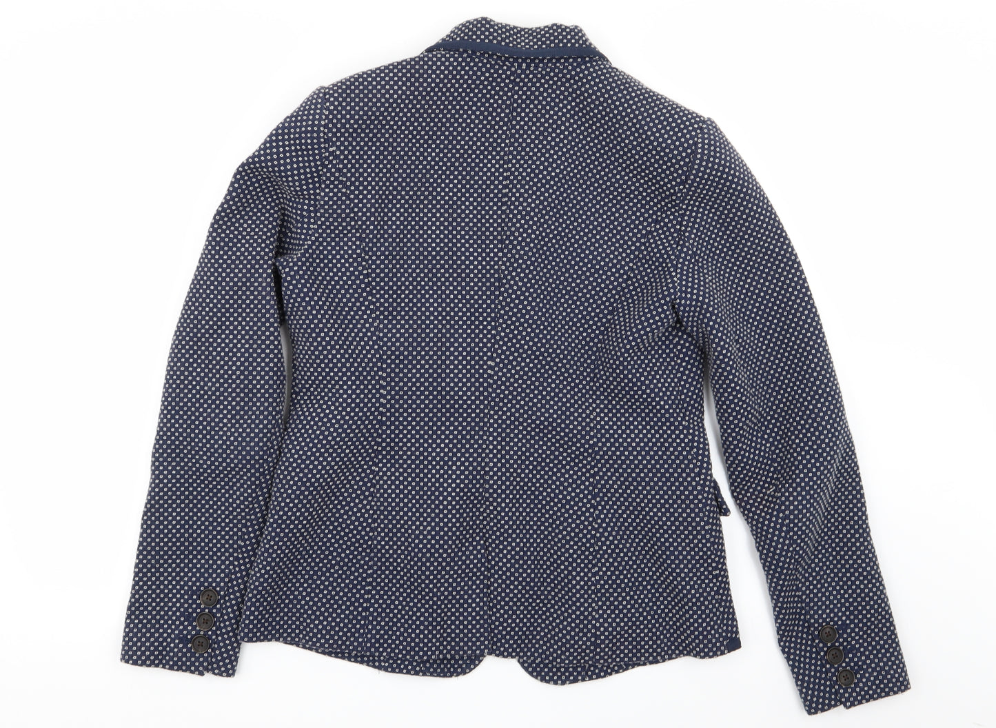 KEW 159 Womens Blue Polka Dot  Jacket Blazer Size 12