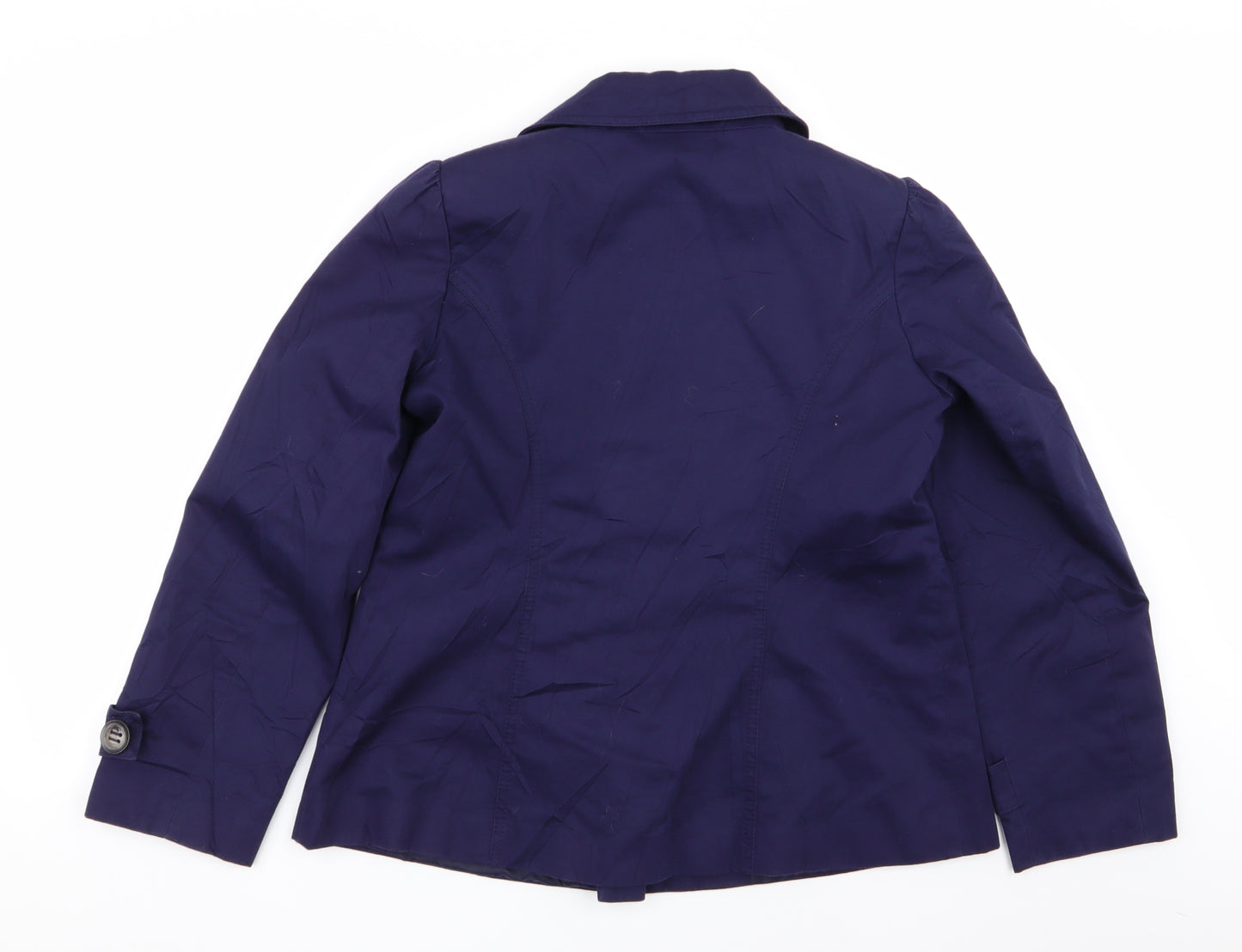 M&S Womens Purple   Overcoat Coat Size 12