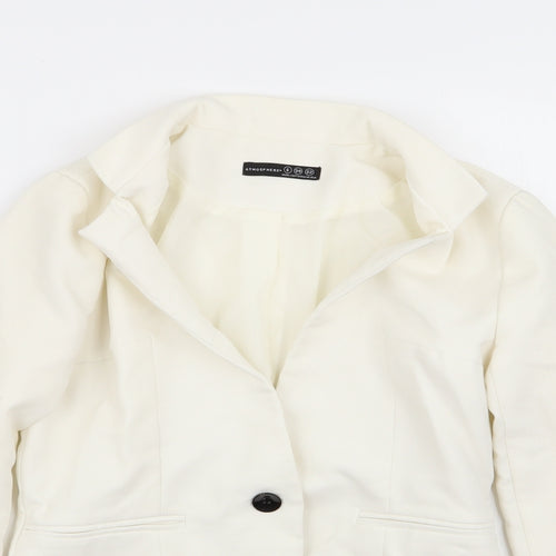 Primark Womens White   Jacket Blazer Size 6