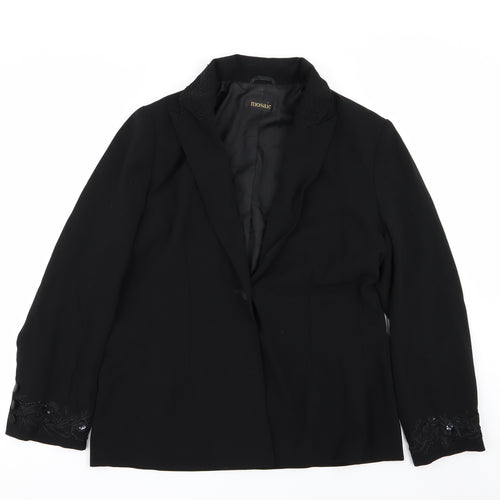 Mosaic Womens Black   Jacket Blazer Size 10