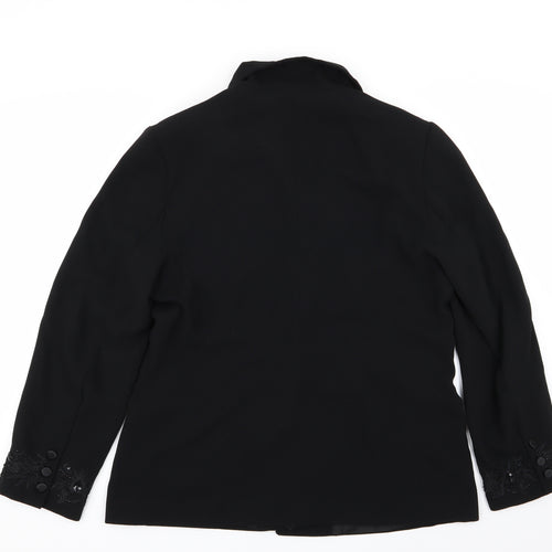 Mosaic Womens Black   Jacket Blazer Size 10