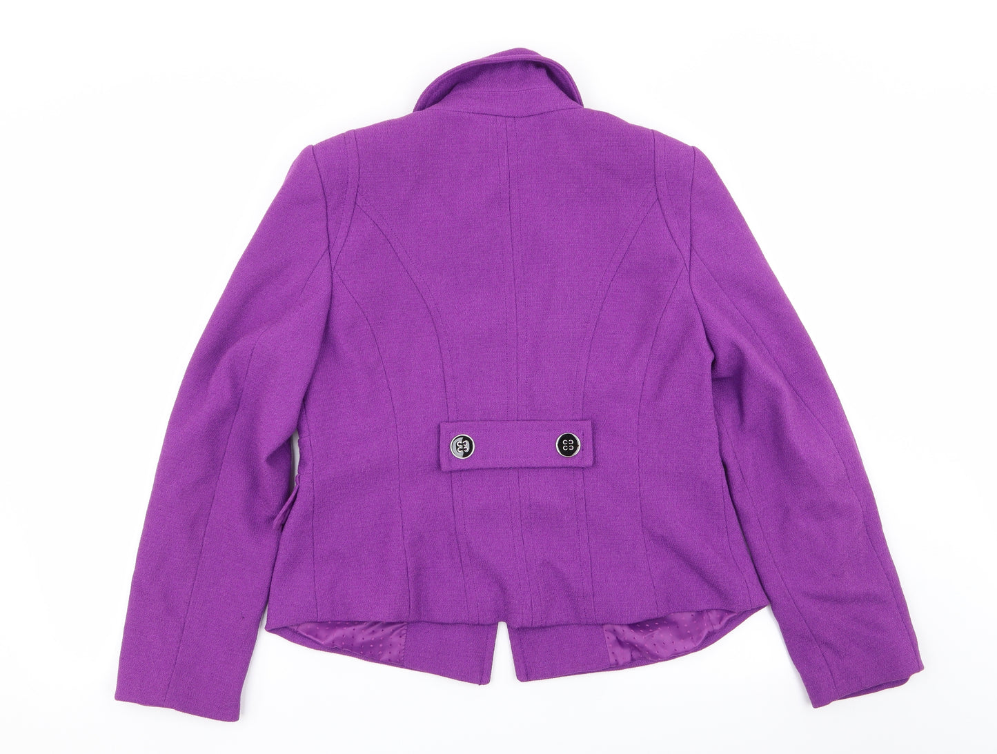Debenhams Womens Purple   Overcoat Coat Size 14