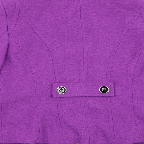 Debenhams Womens Purple   Overcoat Coat Size 14
