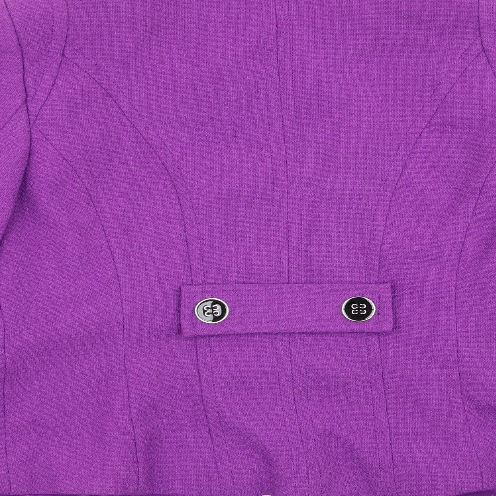 Debenhams Womens Purple   Overcoat Coat Size 14